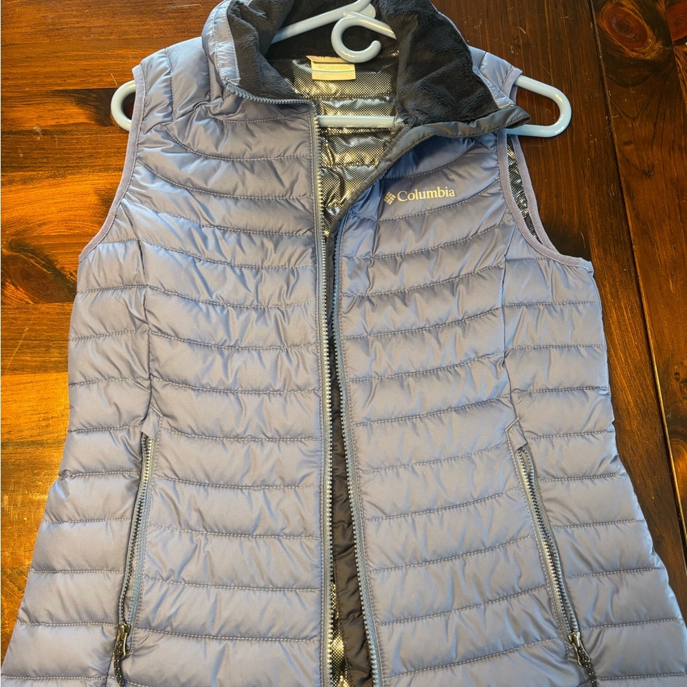 Columbia Light Blue Omni Heat Puffer Vest